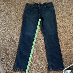 Men's Straight Jeans in Dark Blue